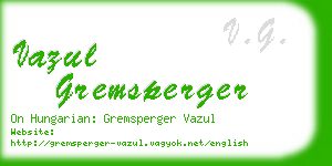 vazul gremsperger business card